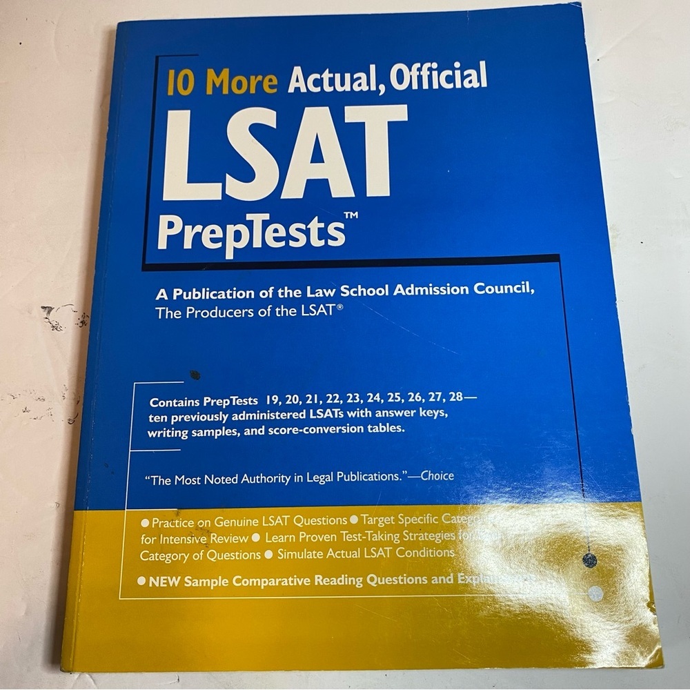 10 more actual official LSAT prepTests book